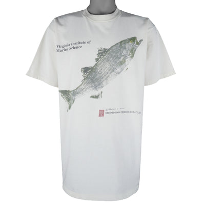 Vintage (All Sports) - Virginia Institute Of Marine Science Striped Bass T-Shirt 1990s X-Large