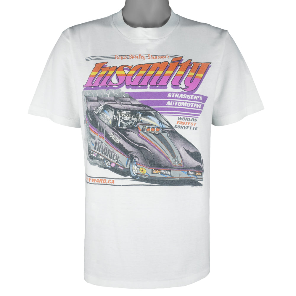 Vintage (Oneita) - Insanity World Fastest Corvette Hayward, CA T-Shirt 1987 Large