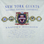 NFL (Nutmeg) - New York Giants Team Profile T-Shirt 1990s X-Large Vintage Retro Football
