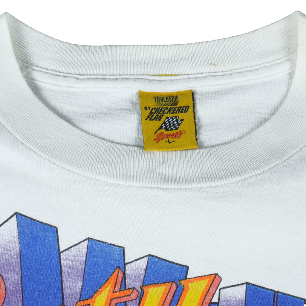 NASCAR (Checkered Flag) - Rusty Wallace No. 2 Millers Genuine Draft T-Shirt 1993 Large Vintage Retro