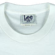 NBA (Lee) - Utah Jazz Western Division Gold Basketball T-Shirt 1997 X-Large Vintage Retro Basketball