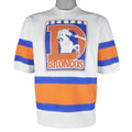NFL (Nutmeg Mills) - Denver Broncos Jersey T-Shirt 1980s Medium Vintage Retro Football