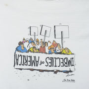 Vintage (The Far Side) - Imbeciles of America T-Shirt 1984 Large Vintage Retro