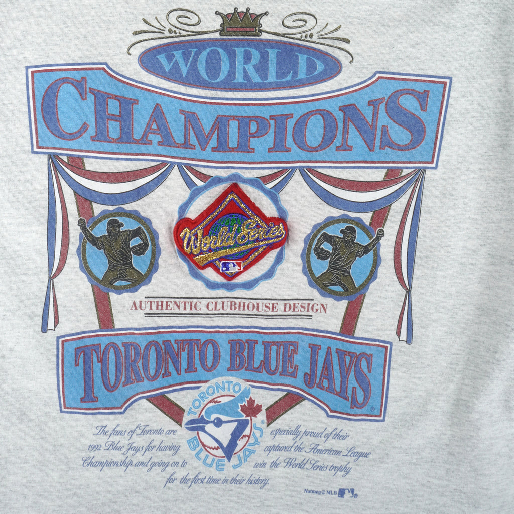 MLB (Nutmeg) - Toronto Blue Jays World Champions T-Shirt 1992 Large