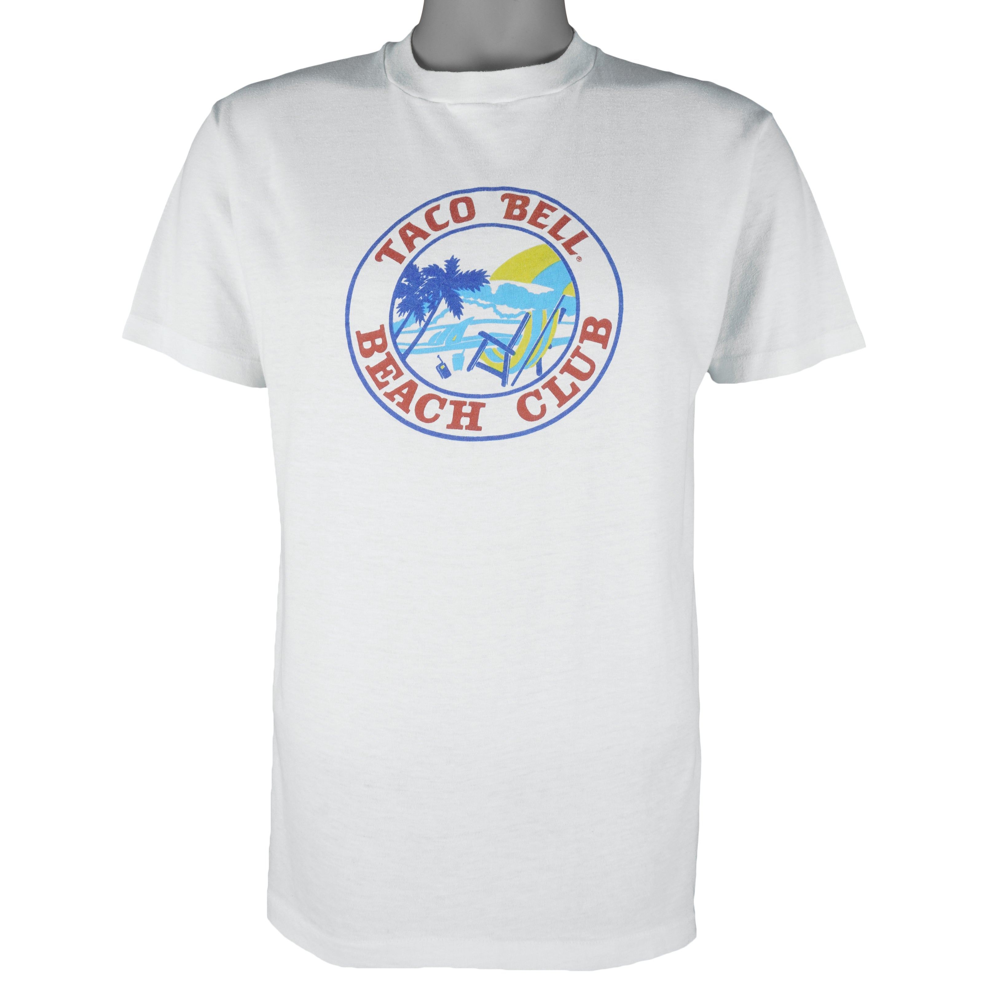 Vintage - Taco Bell Beach Club T-Shirt 1990s Medium Vintage Retro