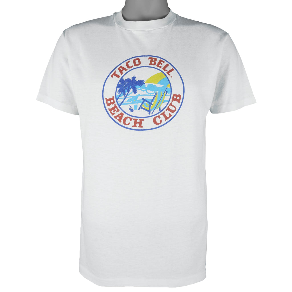 Vintage - Taco Bell Beach Club T-Shirt 1990s Medium Vintage Retro