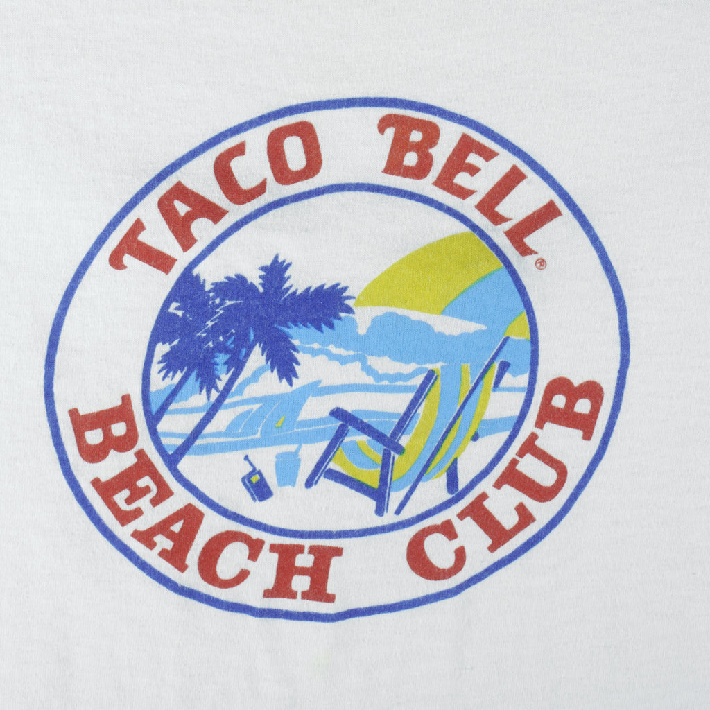 Vintage - Taco Bell Beach Club T-Shirt 1990s Medium Vintage Retro