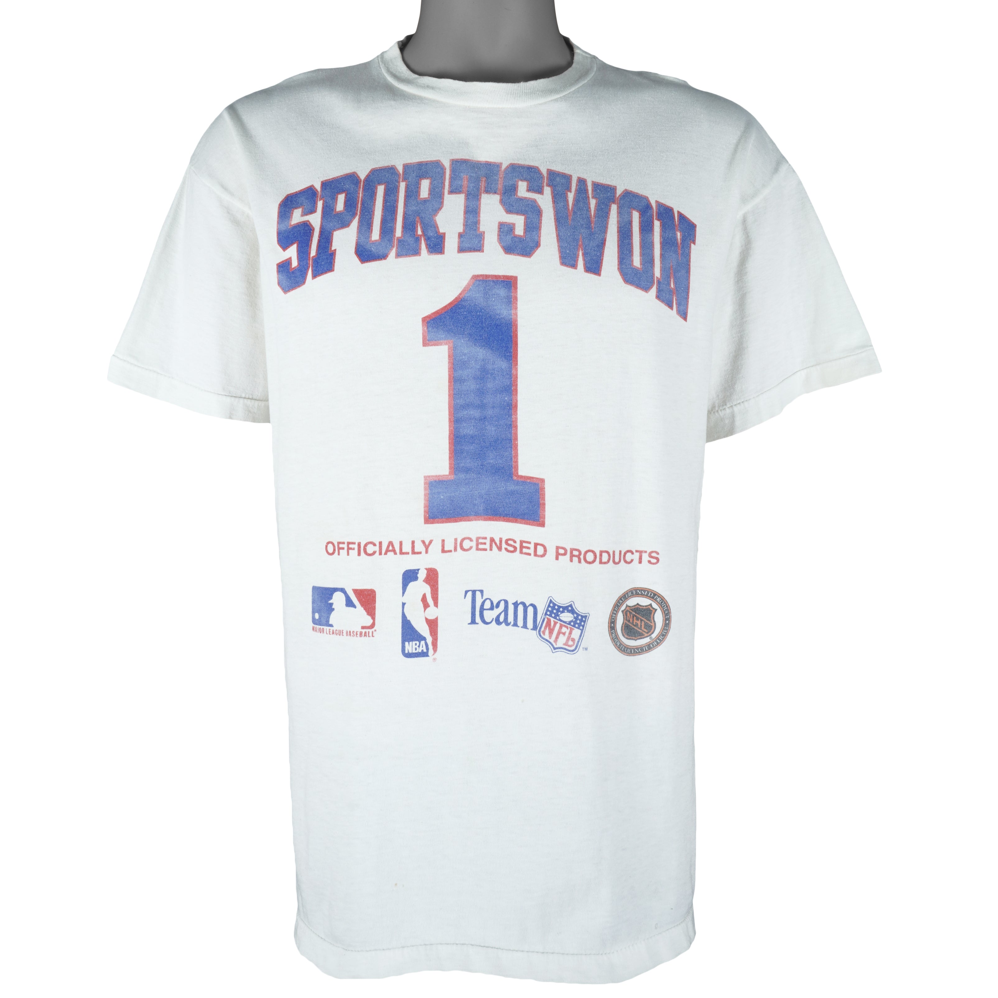 Vintage - Sportswon 1 Official Licensed Products T-Shirt 1990s Large