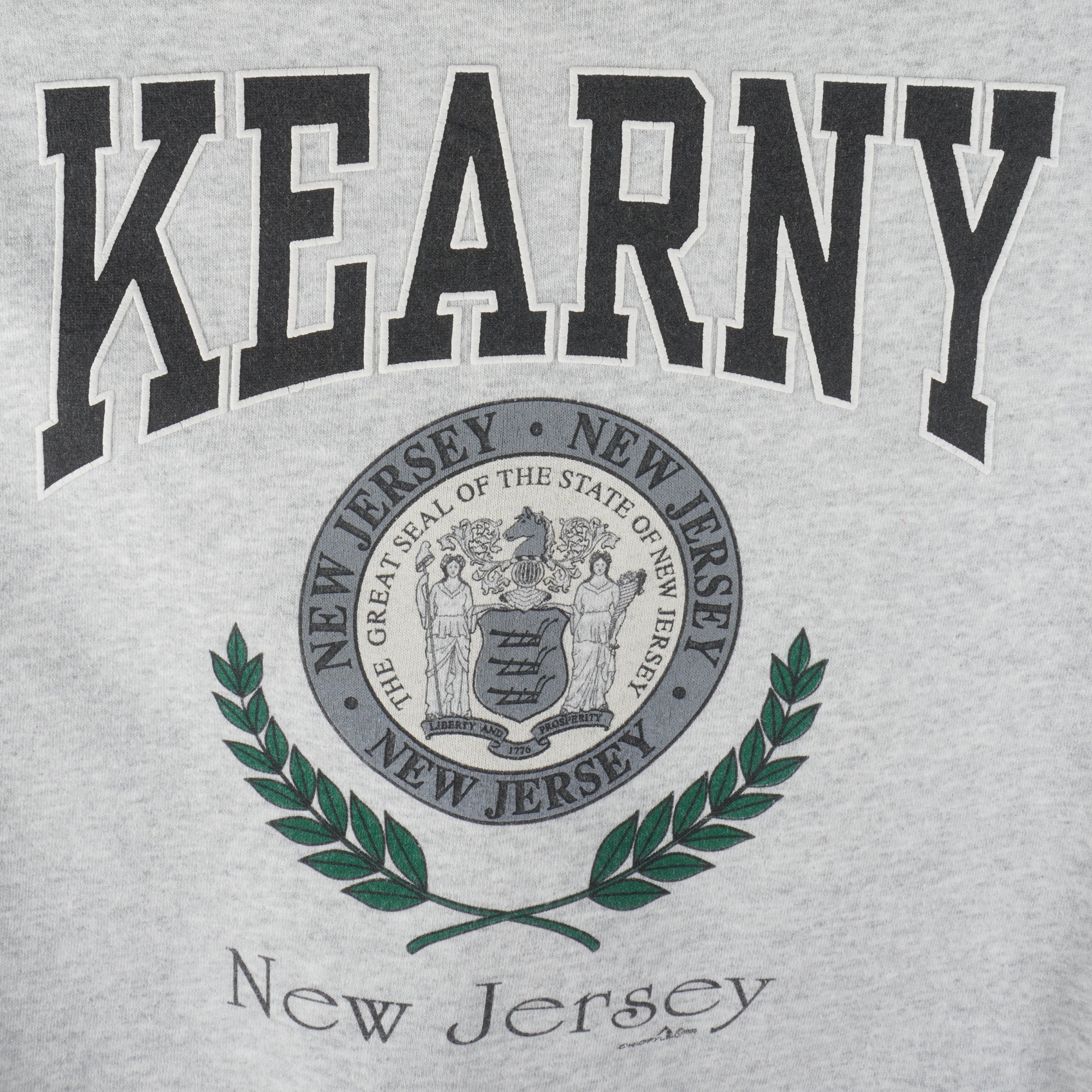Vintage (Hanes) - Kearny New Jersey Crew Neck Sweatshirt 1990s Large Vintage Retro