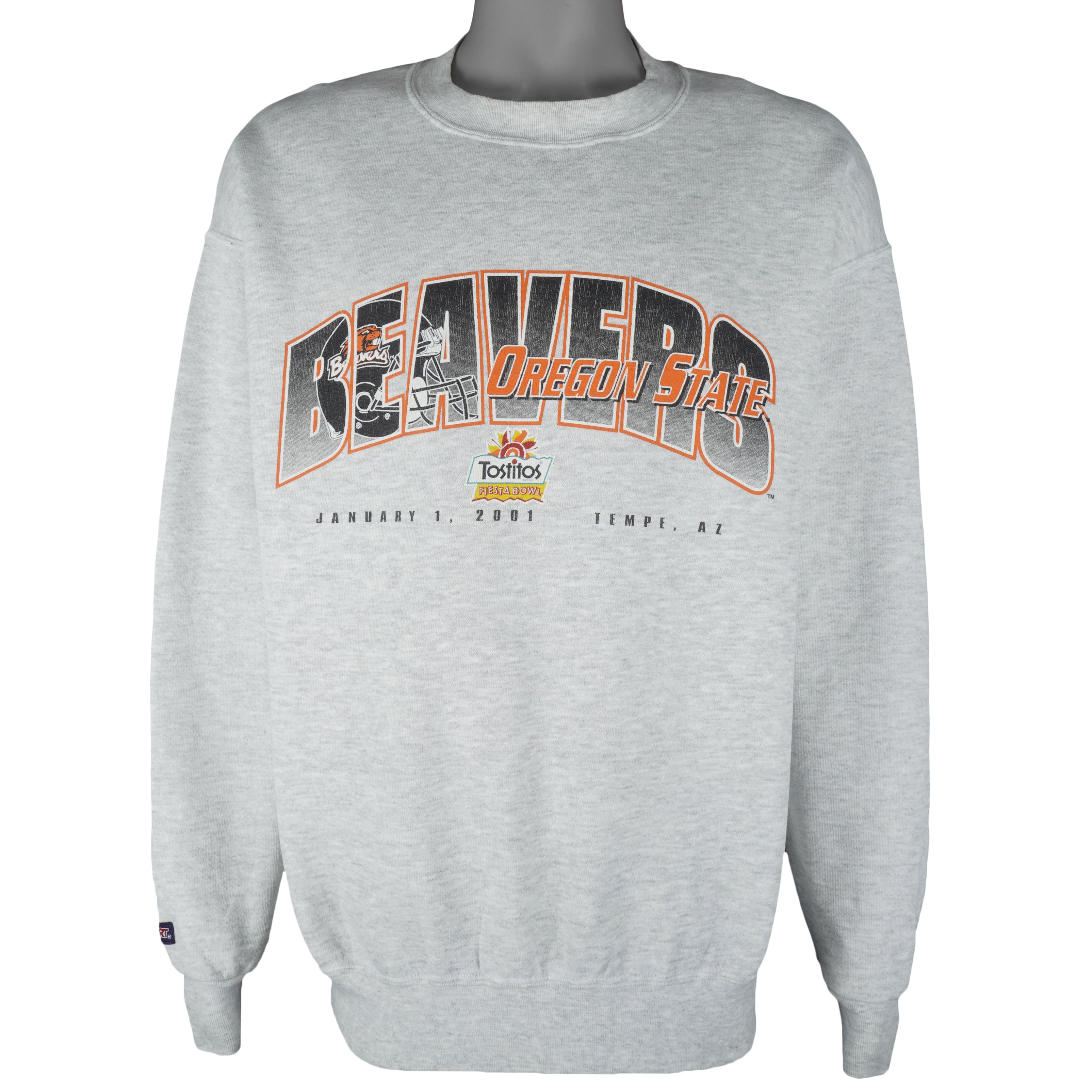 NCAA (Jansport) - Oregon Beavers Fiesta Bowl Crew Neck Sweatshirt 2001 Large Vintage Retro