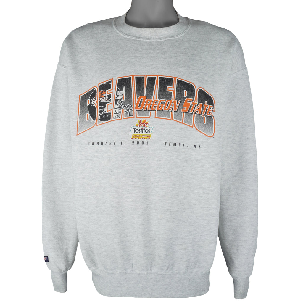 NCAA (Jansport) - Oregon Beavers Fiesta Bowl Crew Neck Sweatshirt 2001 Large Vintage Retro