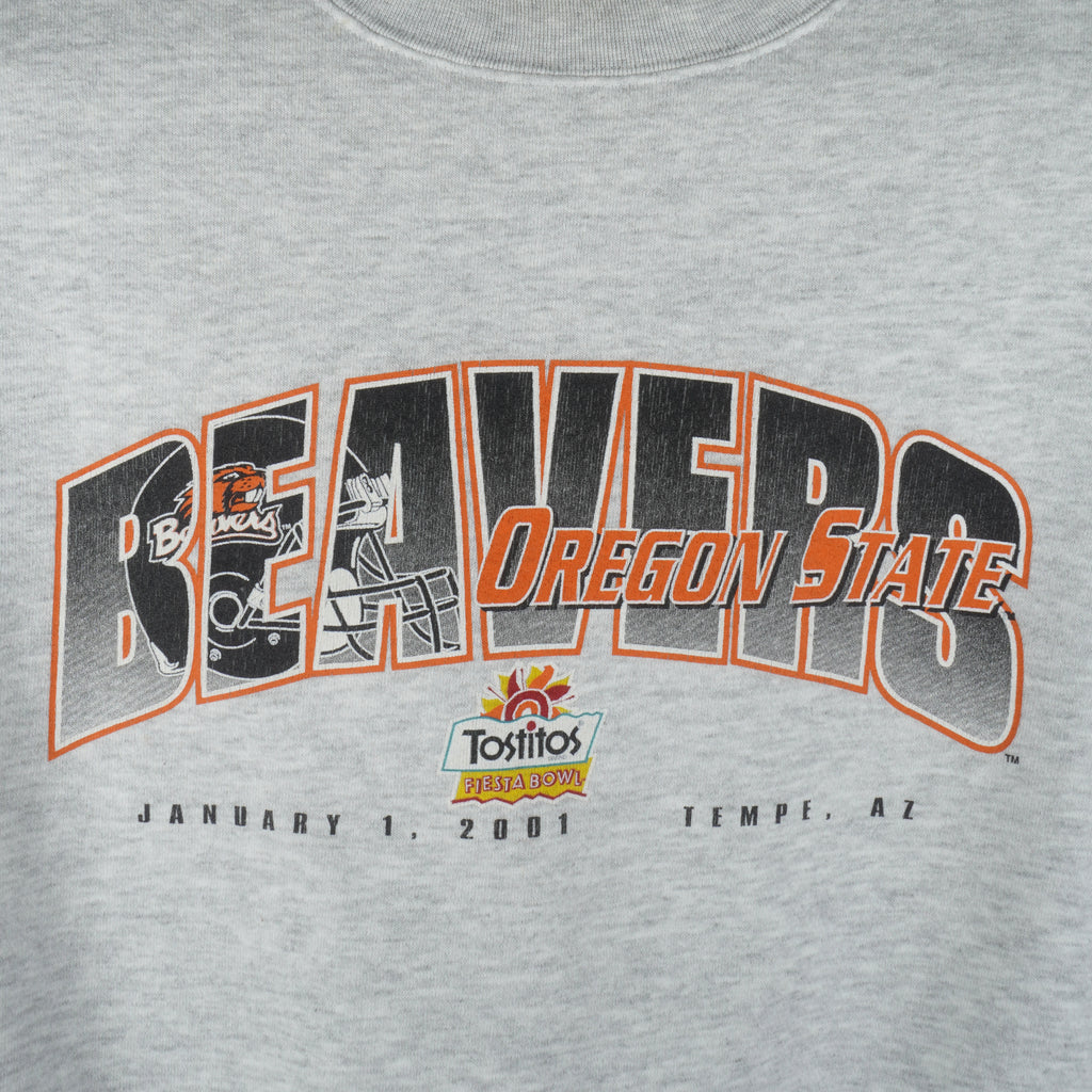 NCAA (Jansport) - Oregon Beavers Fiesta Bowl Crew Neck Sweatshirt 2001 Large Vintage Retro