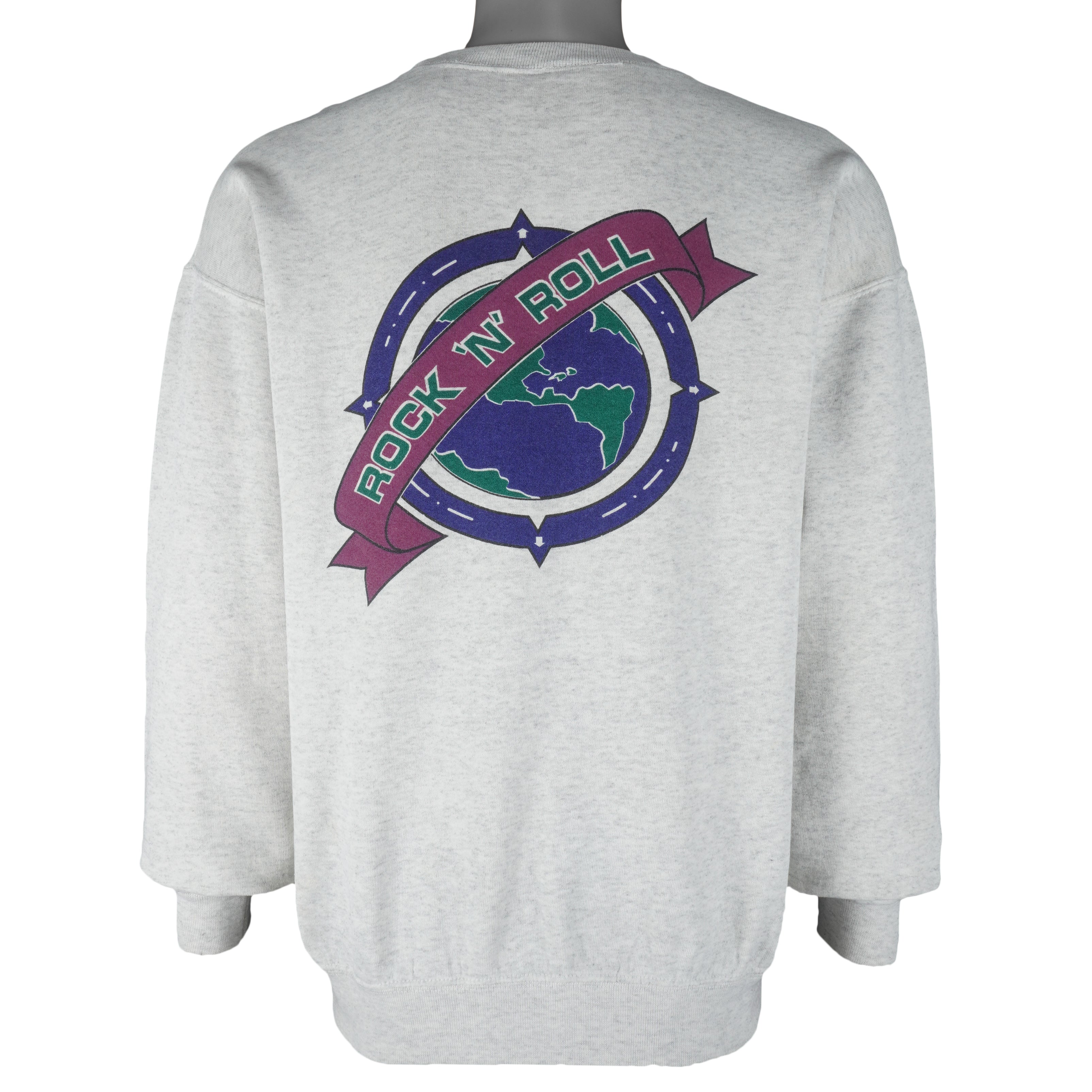Vintage - Hard Rock Las Vegas Crew Neck Sweatshirt 1990s Large Vintage Retro