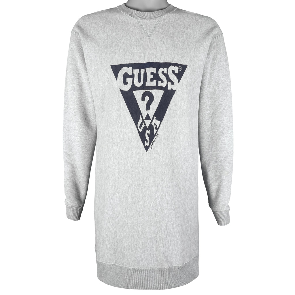 Guess - Spell-Out Crew Neck Sweatshirt 1990s Medium Tall vintage retro
