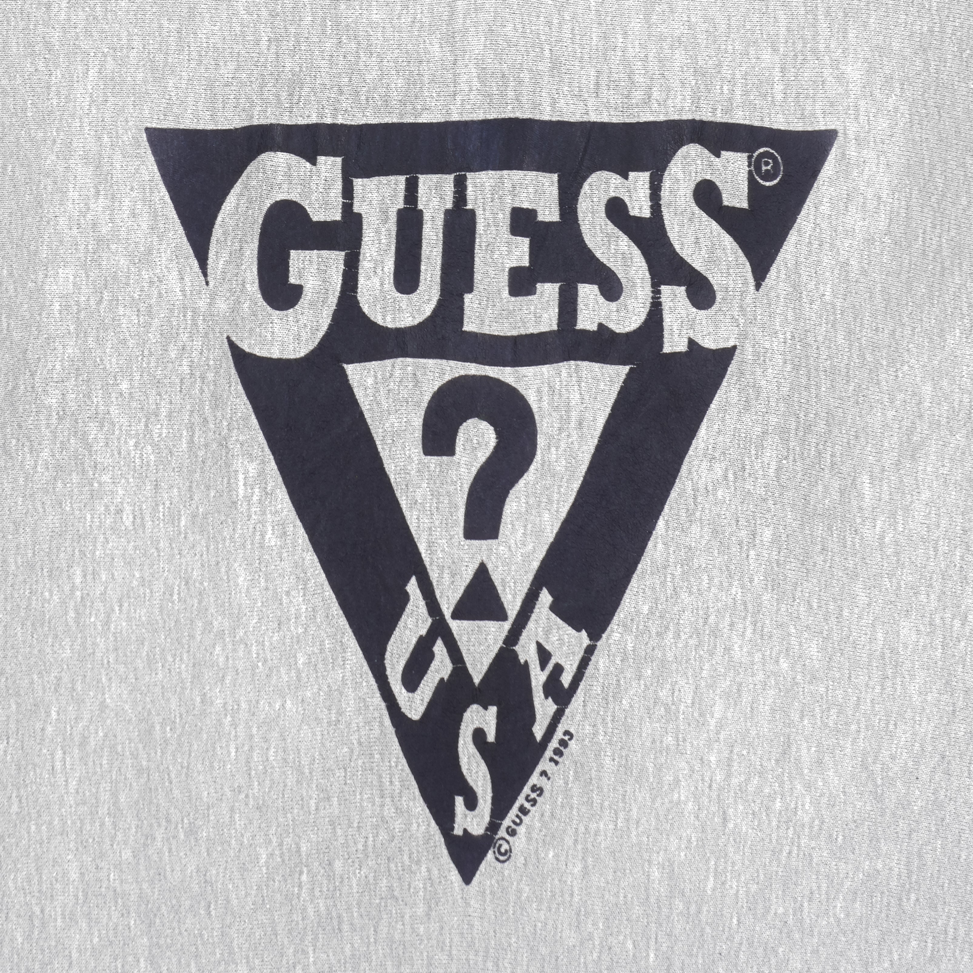 Guess - Spell-Out Crew Neck Sweatshirt 1993 Medium Tall vintage retro