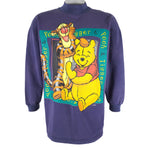 Disney - Winnie the Pooh & Tigger Crew Neck Sweatshirt 1990s Small