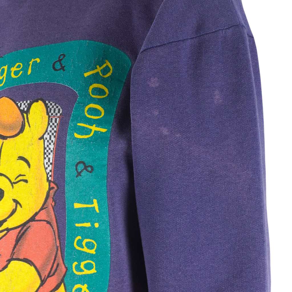 Disney - Winnie the Pooh & Tigger Crew Neck Sweatshirt 1990s Small Vintage Retro