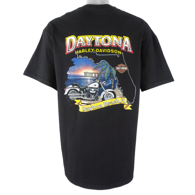 Daytona Beach Harley Davidson Motorcycle Cotton T-Shirt Sz M