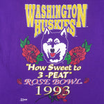 NCAA (Salem) - Washington Huskies Rose Bowl Champions T-Shirt 1993 Large Vintage Retro College