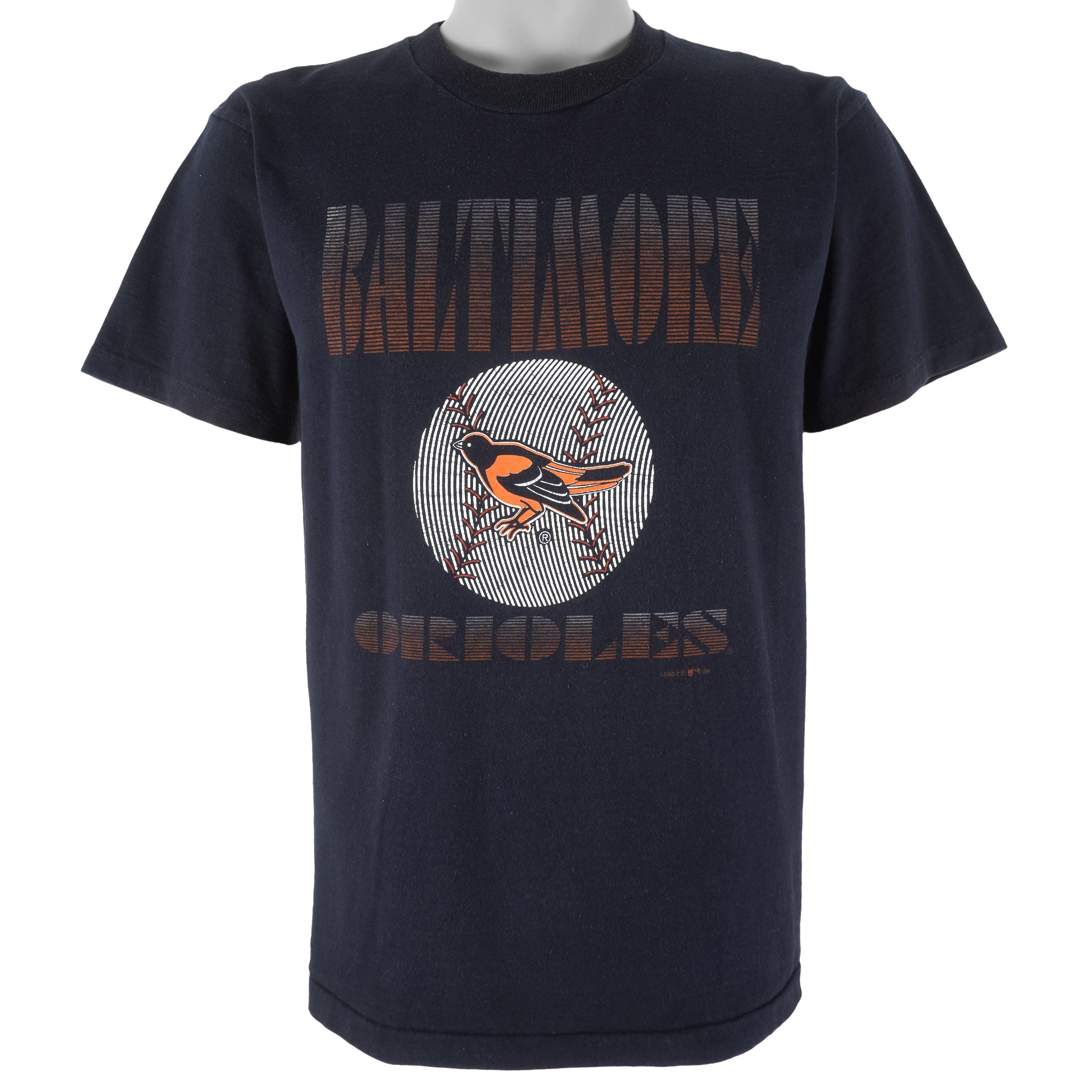 MLB (Logo 7) - Baltimore Orioles Baseball T-Shirt 1994 Medium Vintage Retro Baseball