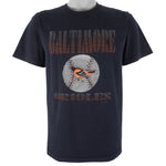 MLB (Logo 7) - Baltimore Orioles Baseball T-Shirt 1994 Medium