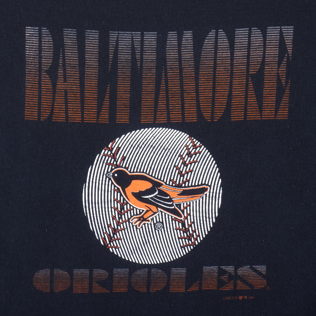 MLB (Logo 7) - Baltimore Orioles Baseball T-Shirt 1994 Medium Vintage Retro Baseball