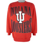NCAA (Hanes) - Indiana Hoosiers Crew Neck Sweatshirt 1990s X-Large
