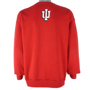 NCAA (Hanes) - Indiana Hoosiers Crew Neck Sweatshirt 1990s X-Large Vintage Retro Football College