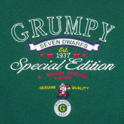 Disney - Grumpy Seven Dwarfs Embroidered Crew Neck Sweatshirt 1990s X-Large Vintage Retro