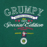 Disney - Grumpy Seven Dwarfs Embroidered Crew Neck Sweatshirt 1990s X-Large Vintage Retro