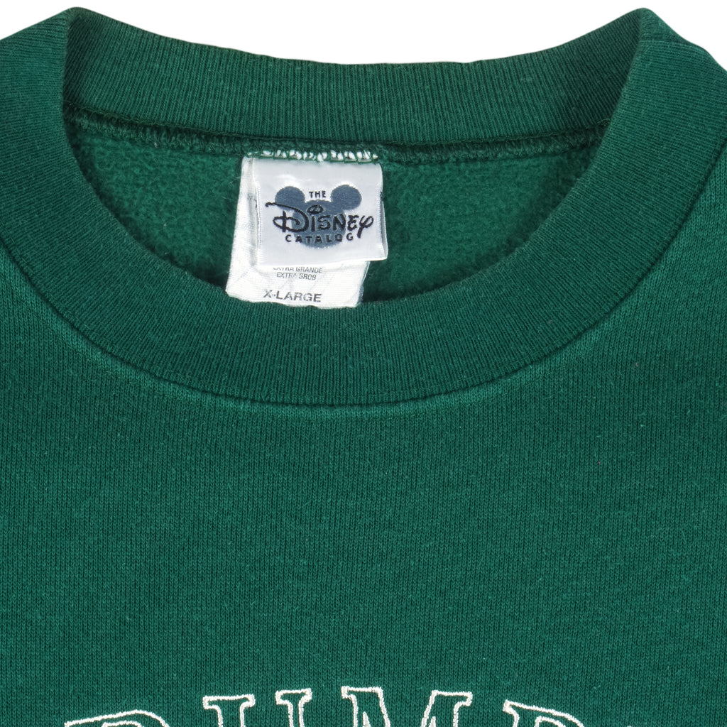 Disney - Grumpy Seven Dwarfs Embroidered Crew Neck Sweatshirt 1990s X-Large Vintage Retro