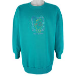 Disney - Winnie The Pooh Embroidered Sweatshirt 1990s X-Large