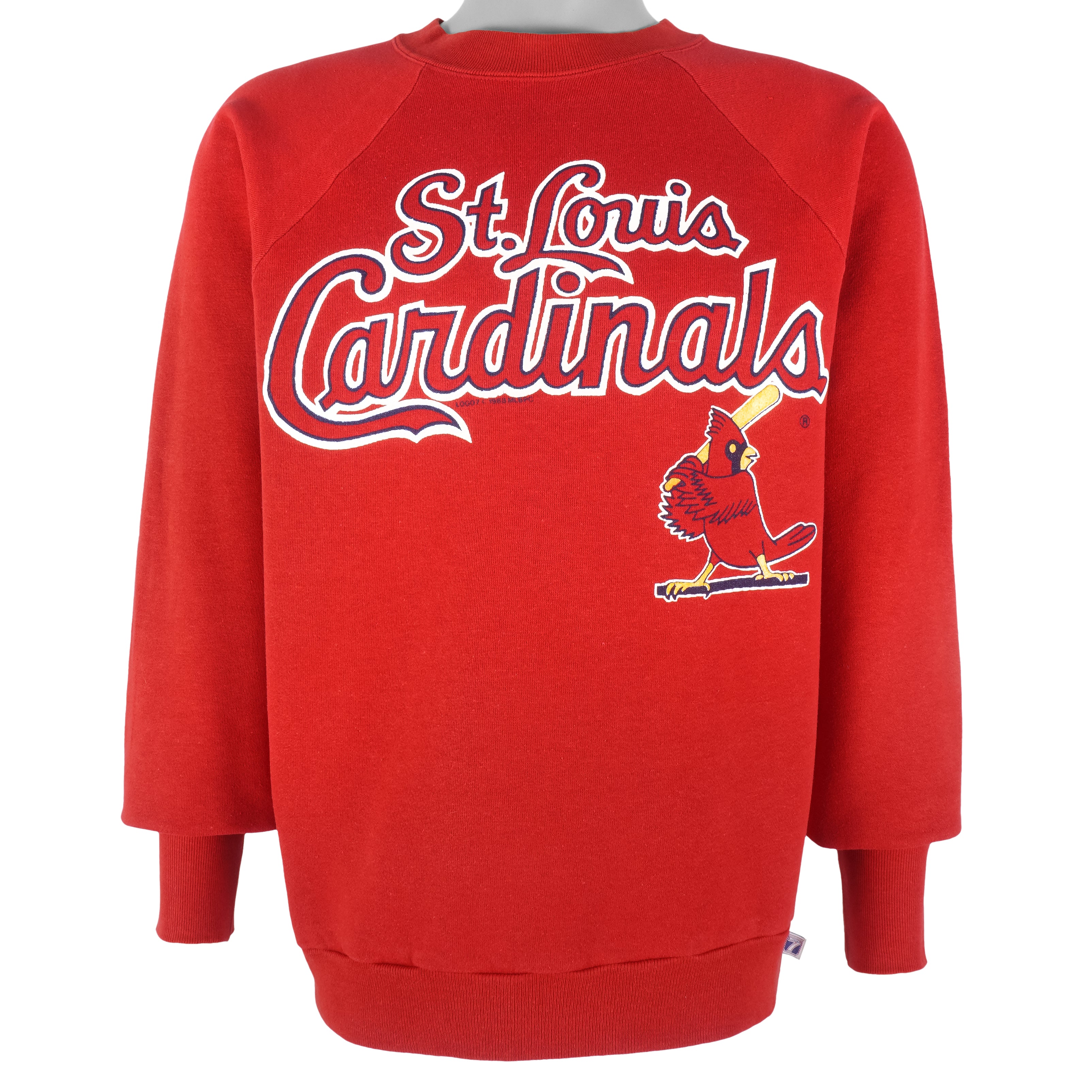 MLB (Logo 7) - St. Louis Cardinals Crew Neck Sweatshirt 1988 Medium Vintage Retro Baseball