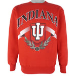 NCAA (Hanes) - Indiana Hoosiers Crew Neck Sweatshirt 1990s Medium
