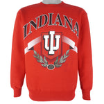 NCAA (Hanes) - Indiana Hoosiers Crew Neck Sweatshirt 1990s Medium Vintage Retro Football College