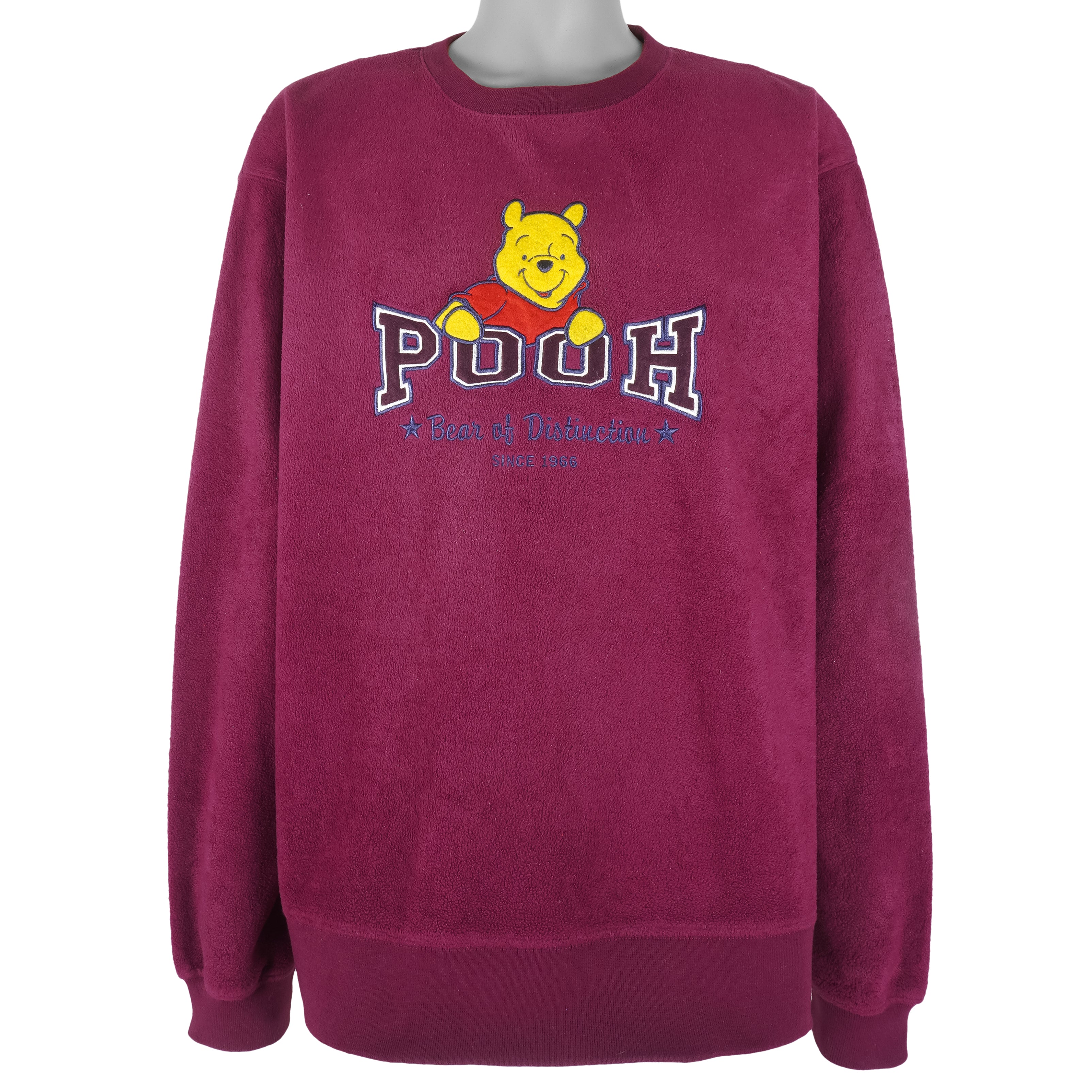 Disney - Winnie The Pooh Crew Neck Sweatshirt 1990s Xx-Large Vintage Retro