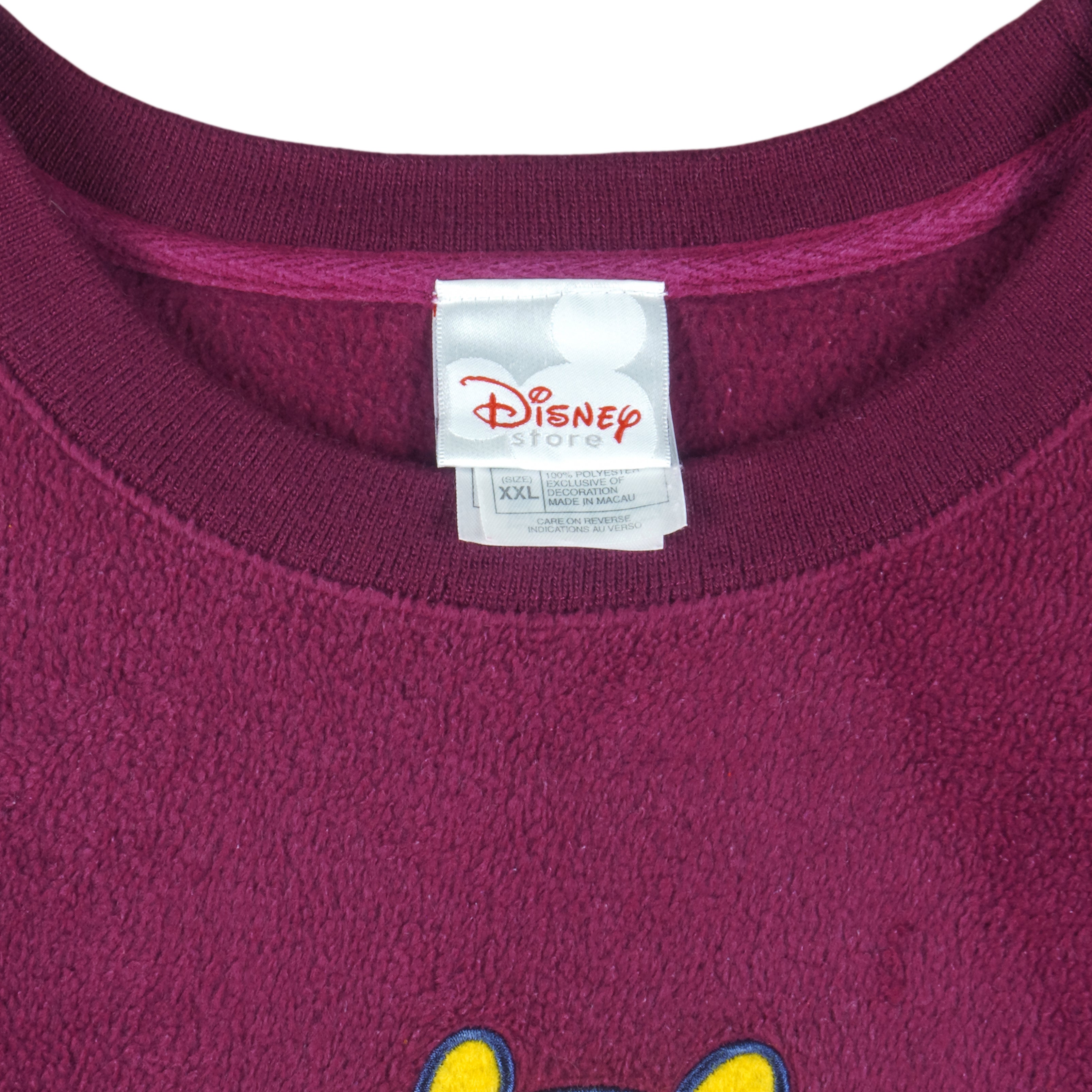 Disney - Winnie The Pooh Crew Neck Sweatshirt 1990s Xx-Large Vintage Retro