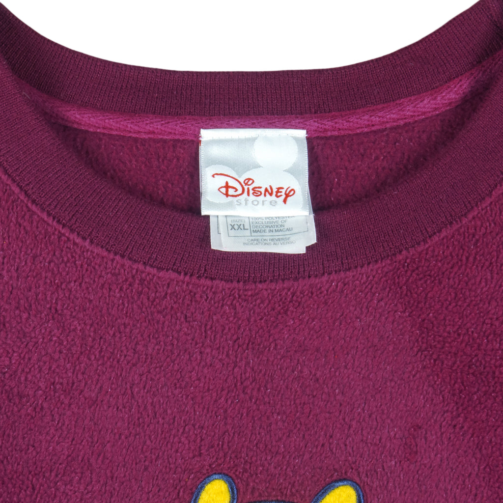 Disney - Winnie The Pooh Crew Neck Sweatshirt 1990s Xx-Large Vintage Retro