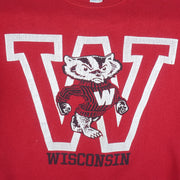 NCAA (Artex) - Wisconsin Badgers Crew Neck Sweatshirt 1990s Large Vintage Retro Football College