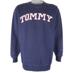 Tommy Hilfiger - Blue Crew Neck Sweatshirt 1990s X-Large