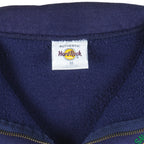 Vintage - Hard Rock Cafe Atlantic 1/4 Zip Sweatshirt 1990s Large Vintage Retro
