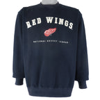 NHL (Lee) - Detroit Red Wings Embroidered Crew Neck Sweatshirt 1990s Medium Vintage Retro Hockey