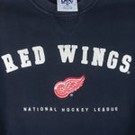 NHL (Lee) - Detroit Red Wings Embroidered Crew Neck Sweatshirt 1990s Medium Vintage Retro Hockey