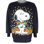 Vintage (Peanuts) - Snoopy Halloween Crew Neck Sweatshirt 1990s X-Large Vintage Retro