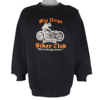 Vintage - Big Dogs Bikers Club Embroidered Sweatshirt 2000s X-Large