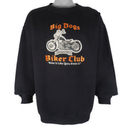 Vintage - Big Dogs Bikers Club Embroidered Sweatshirt 2000s X-Large