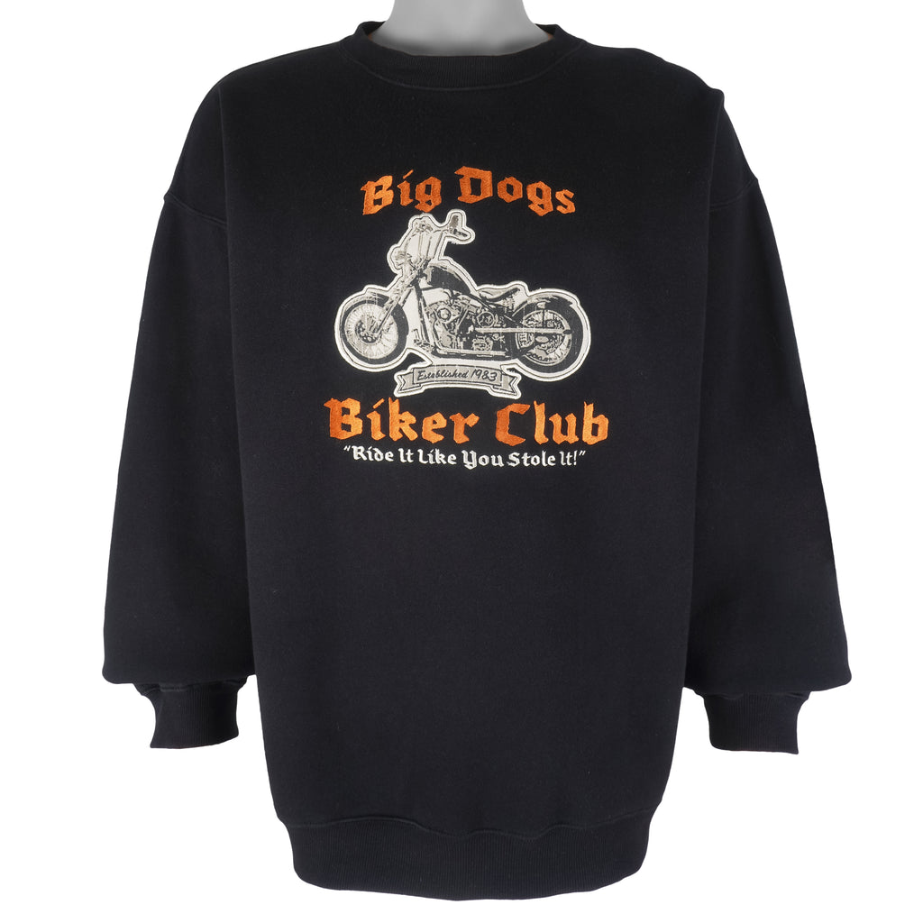 Vintage - Big Dogs Bikers Club Embroidered Sweatshirt 2000s X-Large