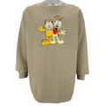 Vintage (Lee) - Garfield & Odie Embroidered Crew Neck Sweatshirt 1990s XX-Large