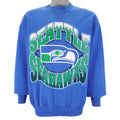 NFL (Habes) - Seattle Seahawks Crew Neck Sweatshirt 1995 X-Large Vintage Retro Football