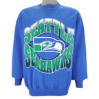 NFL (Habes) - Seattle Seahawks Crew Neck Sweatshirt 1995 X-Large Vintage Retro Football